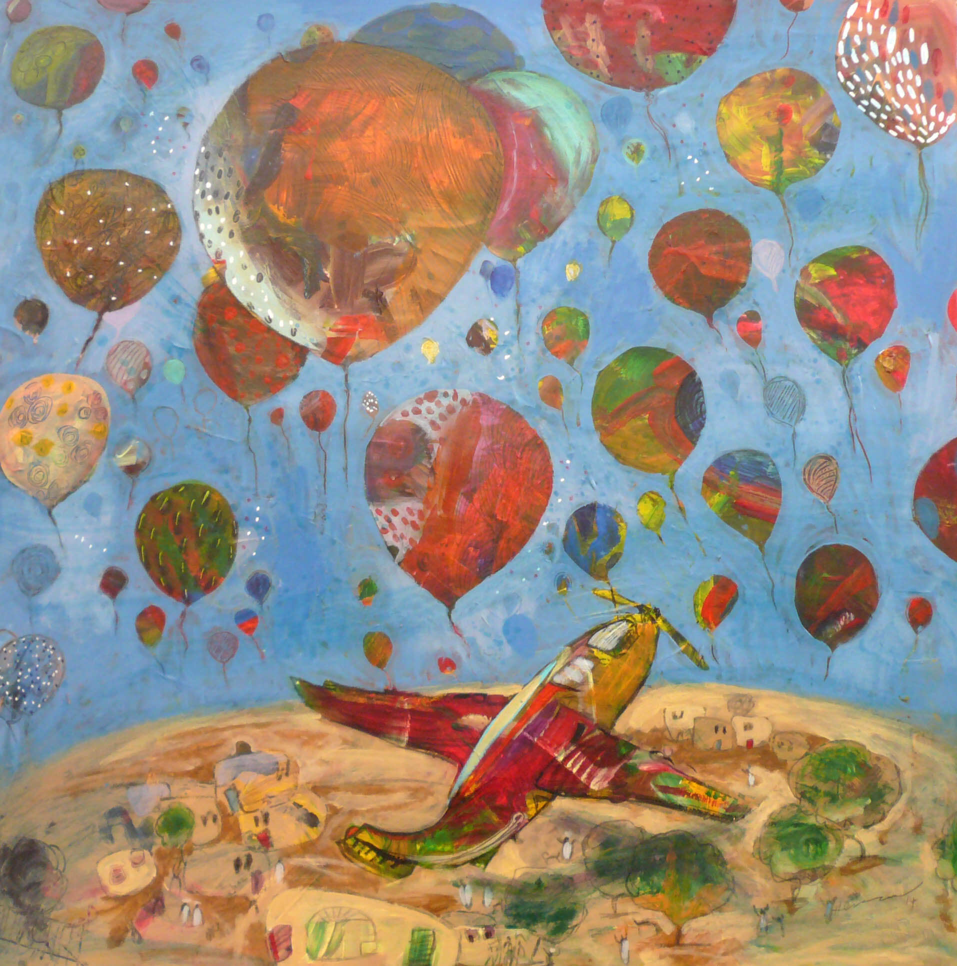Balloons To Freedom by Hussein Salim